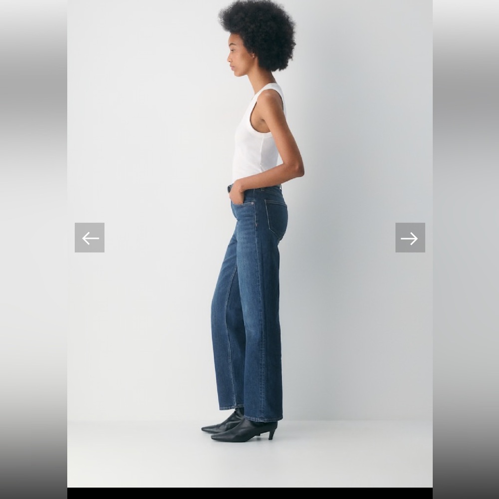 Denim Forum Arlo High Rise Straight Jean 28 Aritzia